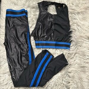 Beautiful Black and blue Alaia activewear set